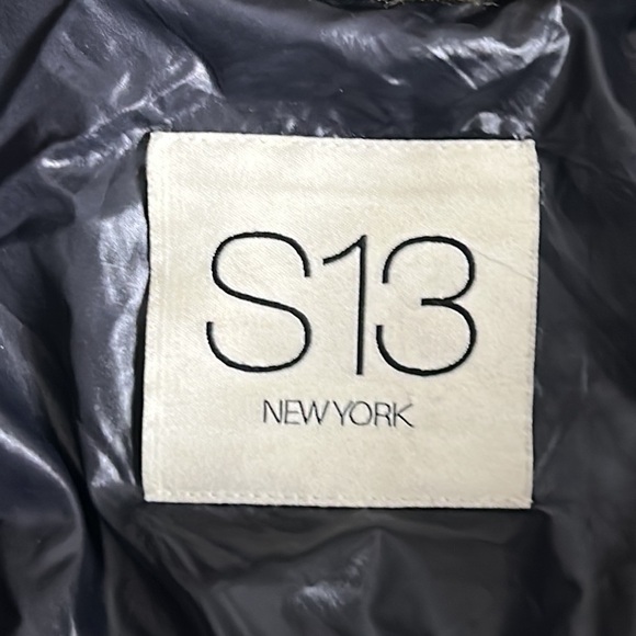 S13 Chelsea Down Puffer Jacket Green Size S - Picture 6 of 12